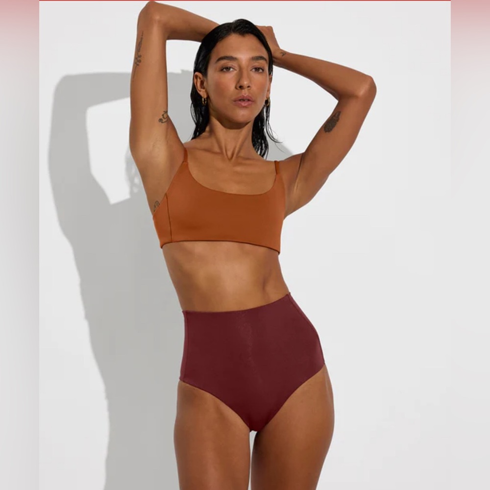 Left on Friday swimsuit Medium in Bronze colour